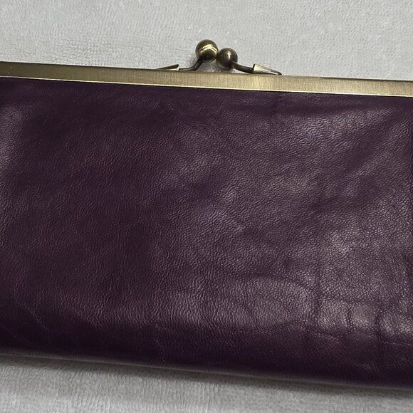 Purple Leather Clutch Purse - Picture 4 of 6
